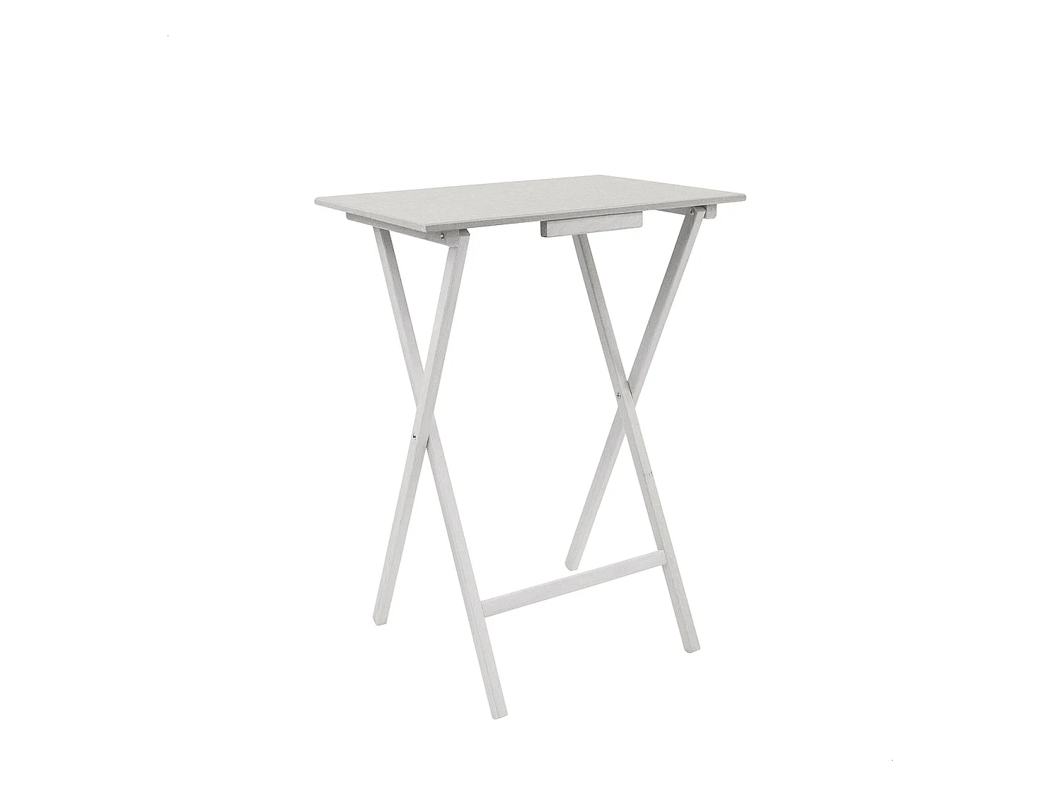Table auxiliaire rectangulaire pliant, vide d'extrémité, 48x35x64 cm
