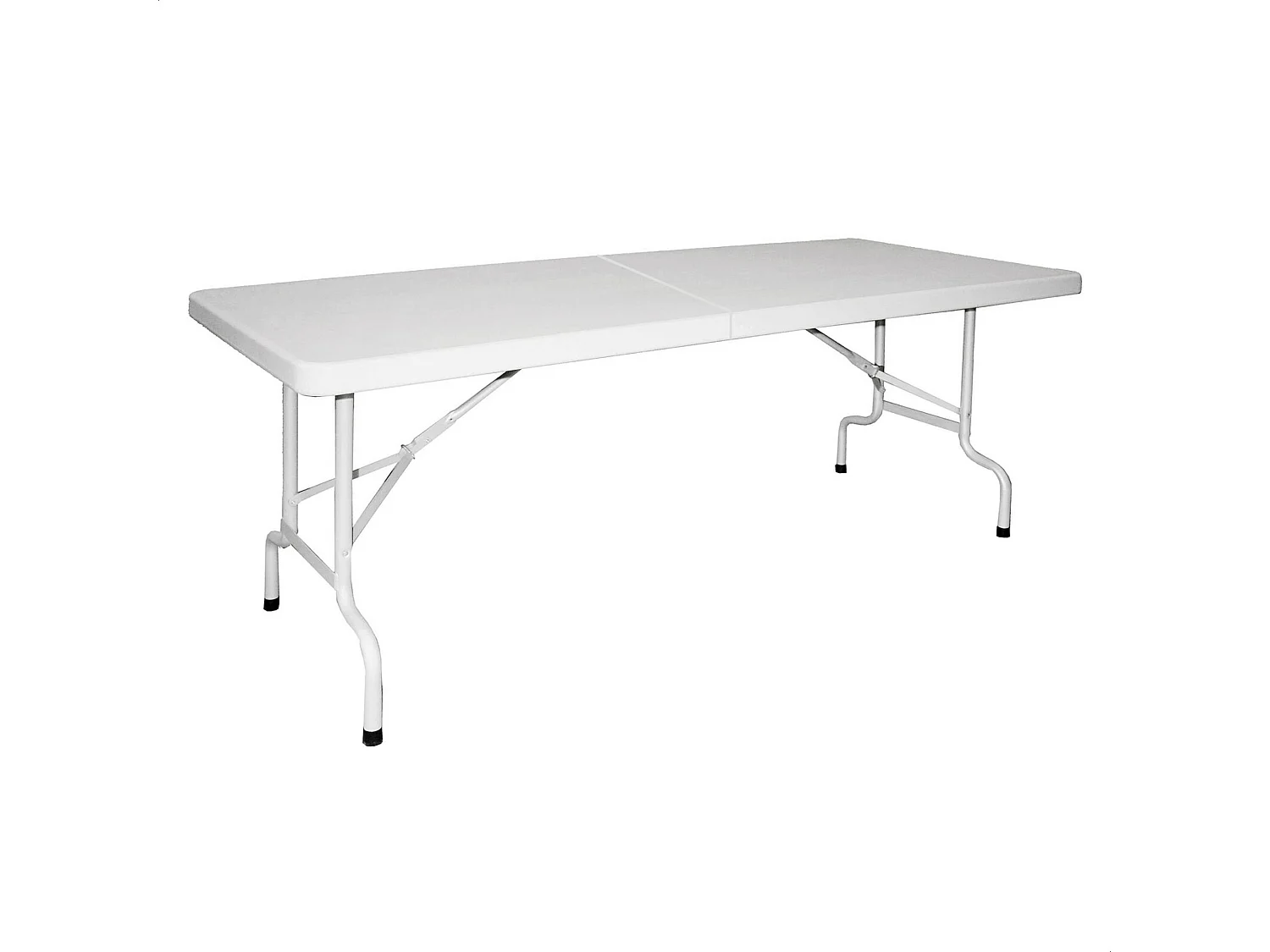 Table valise pliante avec structure métallique 180cm x 75cm x 74cm