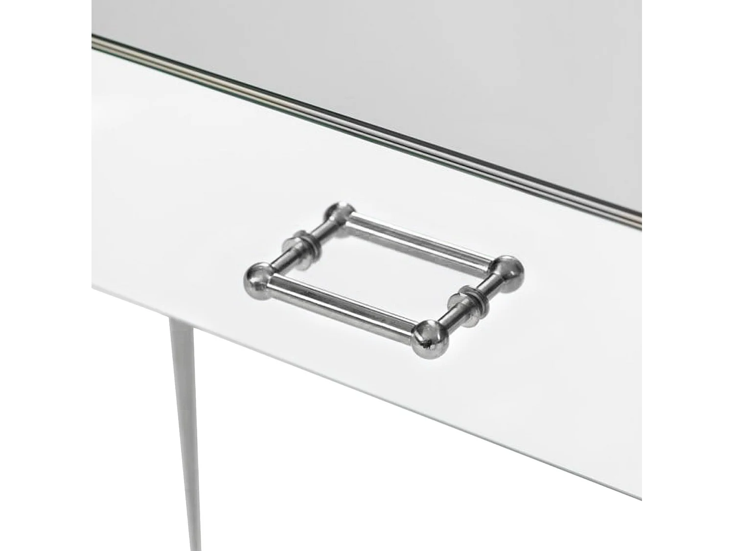 Console Fantasio 1 tiroir Miroir et Argent