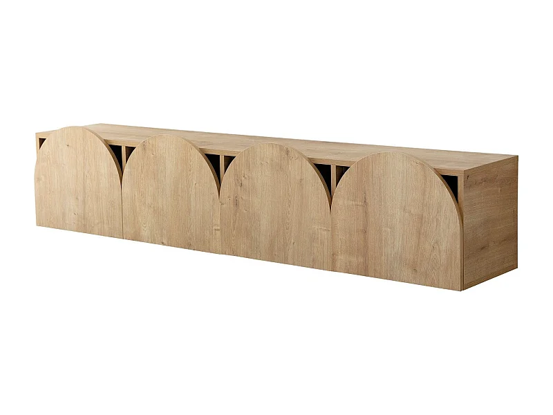 Mobile porta TV Kailua 2066, Quercia, 180x35x35cm