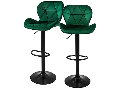 Juego de 2 taburetes de bar regulables en altura taburete de bar taburete de bis