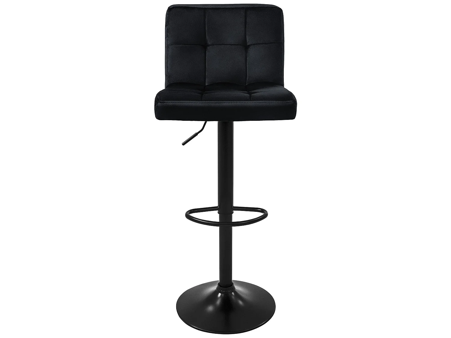 Lot de 2 tabourets de bar Réglable en hauteur Chaise de bar en velours Tabouret