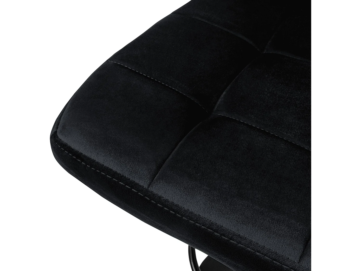 Lot de 2 tabourets de bar Réglable en hauteur Chaise de bar en velours Tabouret