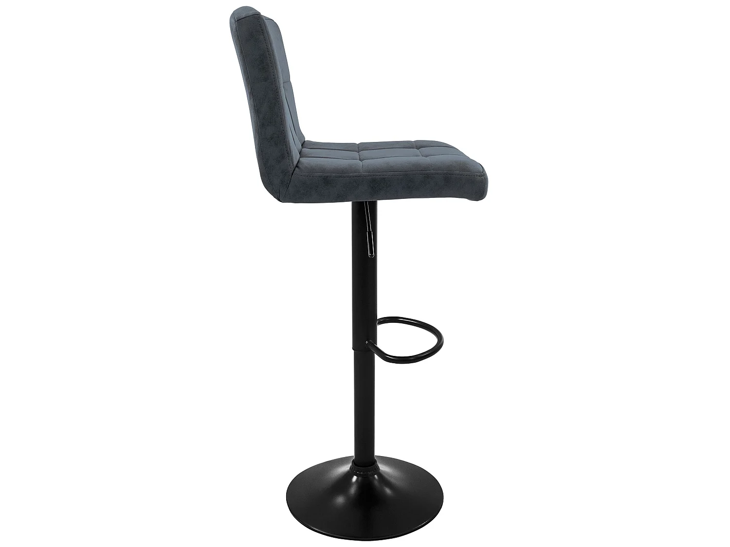 2x taburetes de bar antracita sillas con respaldo asientos ajustables  63-83 cm