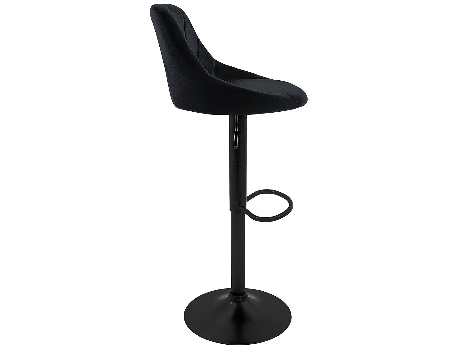 Lot de 2 tabourets de bar Réglables en hauteur Pivotant Chaise de bar en velours