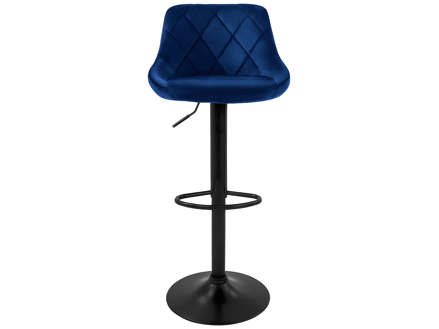 Lot de 2 tabourets de bar Réglables en hauteur Pivotant Chaise de bar en velours