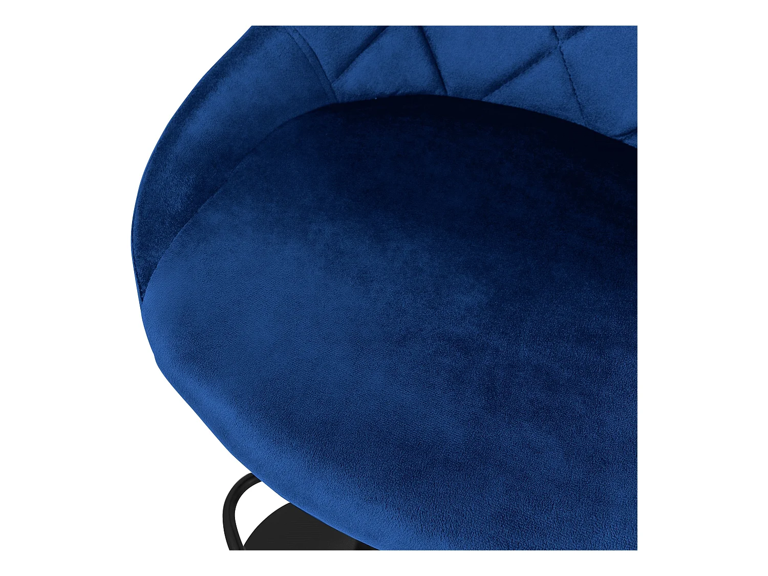 Lot de 2 tabourets de bar Réglables en hauteur Pivotant Chaise de bar en velours