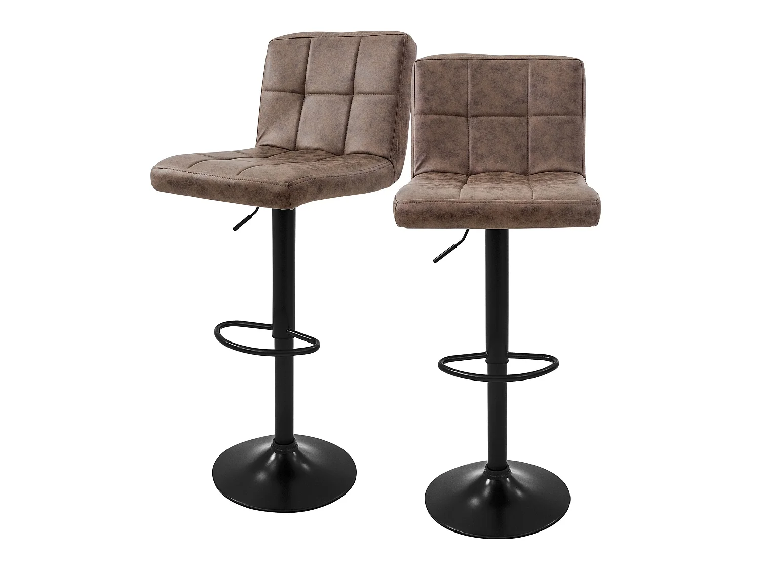 Lot de 2 tabourets de bar Réglable en hauteur Tabouret de bistrot Chaise de bar