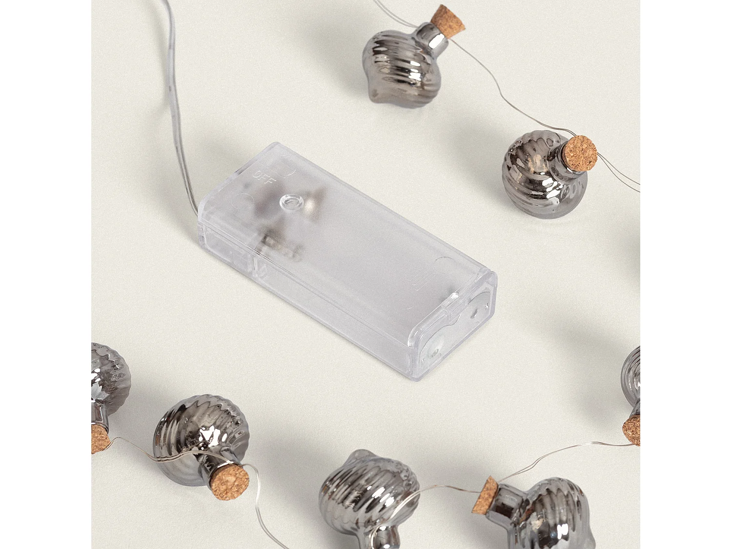 Guirnalda de Luces LED con Batería 2m Onion 2700K Blanco Cálido