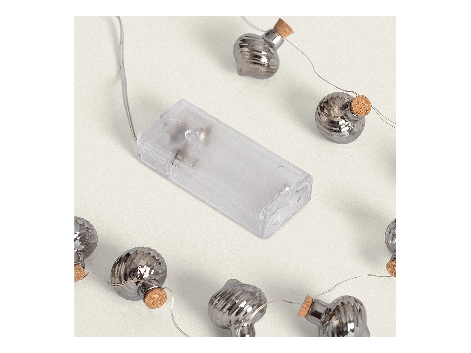 Guirnalda de Luces LED con Batería 2m Onion 2700K Blanco Cálido