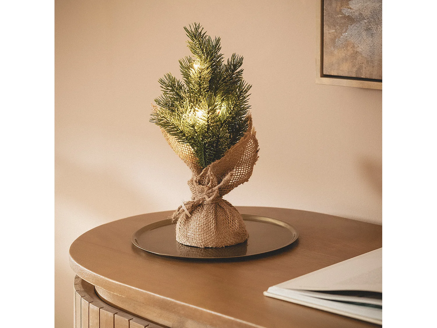 Árbol de Navidad LED con Batería Pine Verde