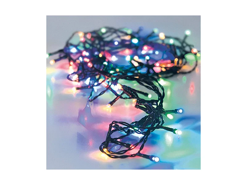 Guirlande LED Extérieure Câble Noir RGB Racimo 11m RGB