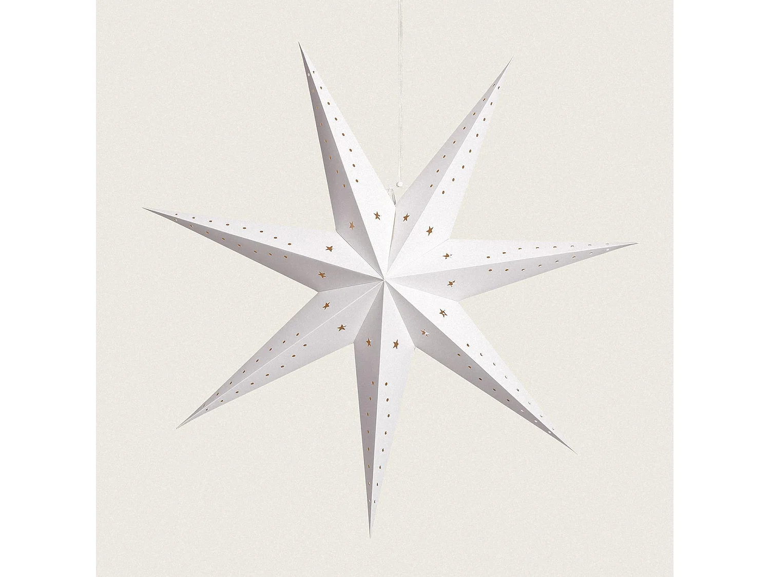 Étoile LED Carton à Pile Hadar Blanc