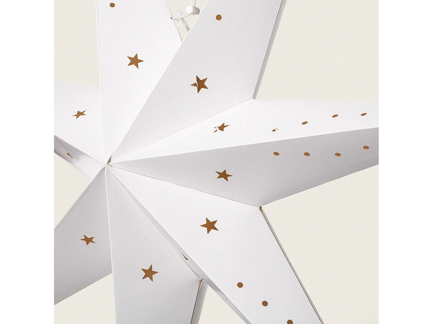 Étoile LED Carton à Pile Hadar Blanc