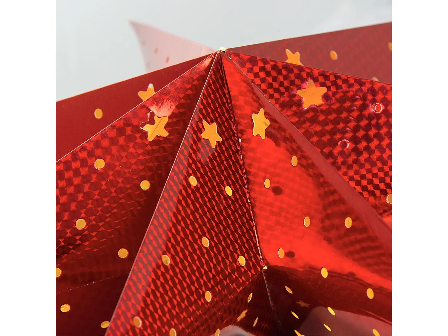 Etoile LED Papier à Piles 60 cm Merhba Rouge
