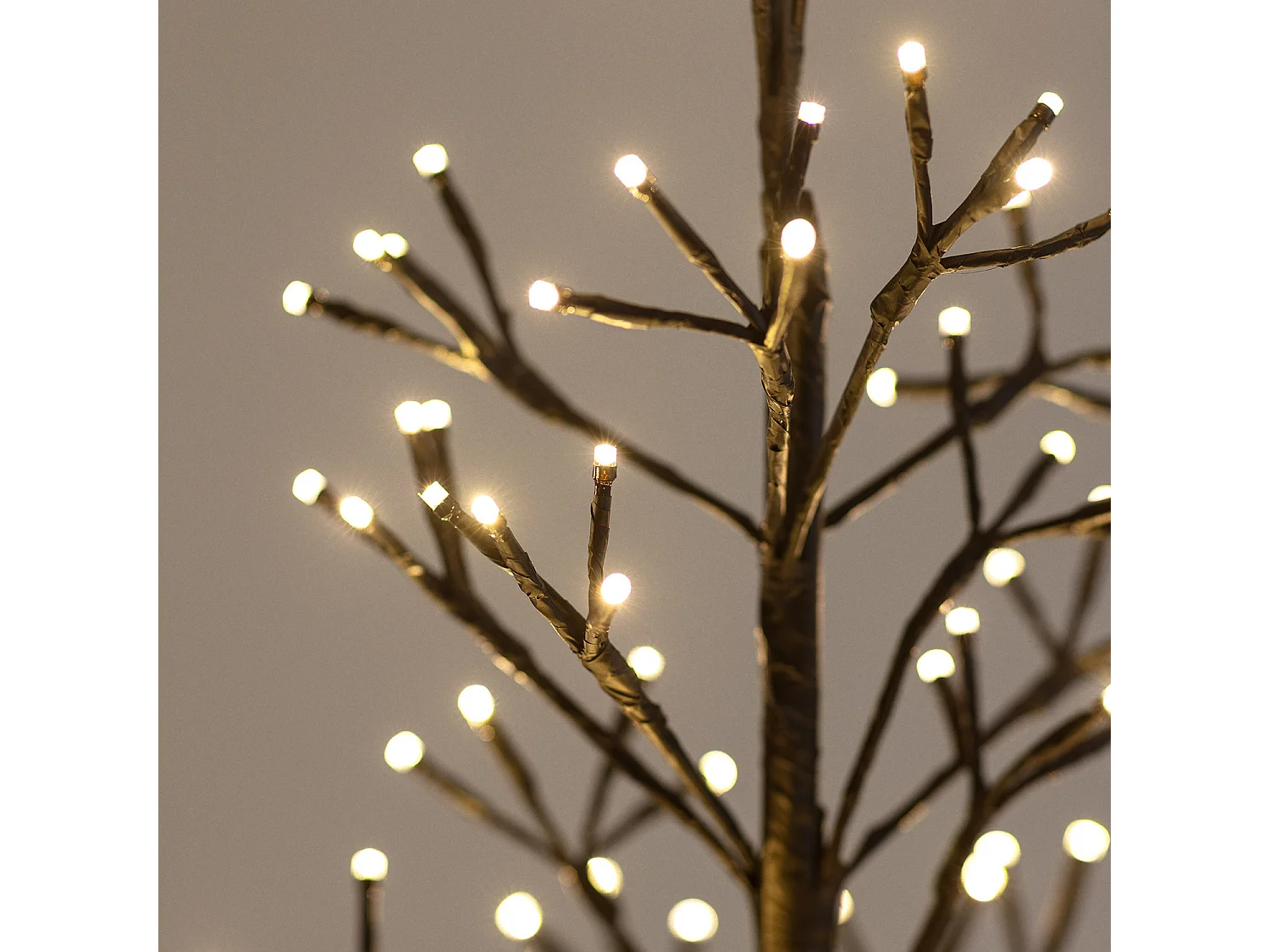 Árbol de navidad Ambiance 160 luces LED 120 cm