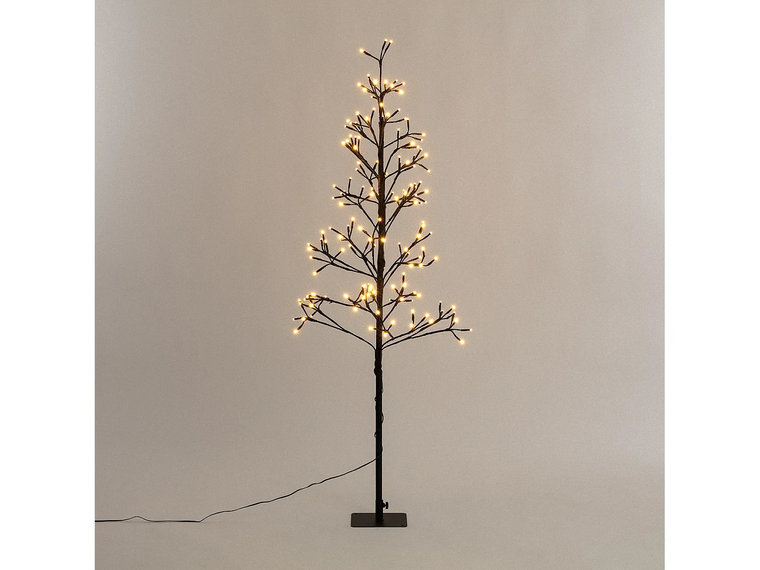 Árbol de navidad Ambiance 160 luces LED 120 cm