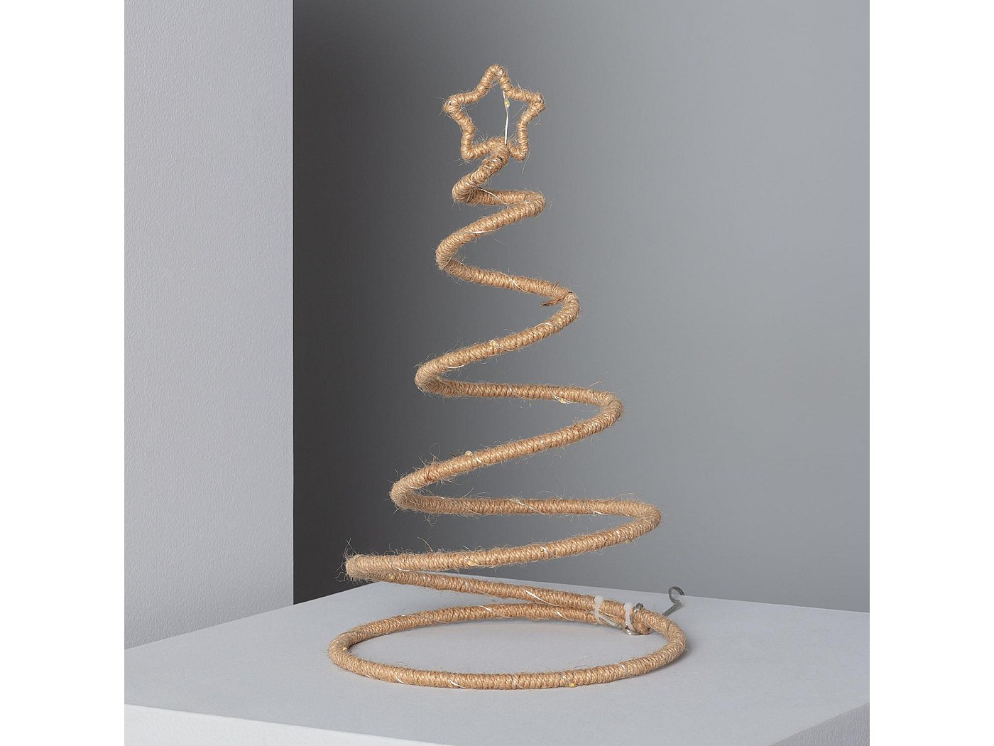 Albero Di Natale A Led Da Interno Albero di Natale LED Corda a Pile Spiraly Naturale