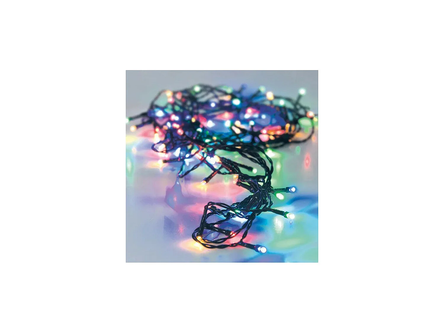 Guirnalda Exterior LED Cable Negro RGB 8m Racimo RGB