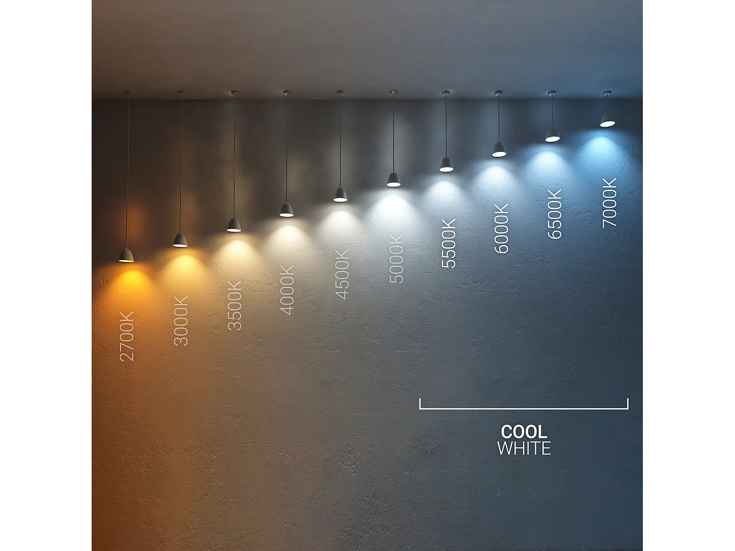 Guirlande LED Extérieure Câble Noir Blanc Froid Racimo 11m Blanc Froid 5000K