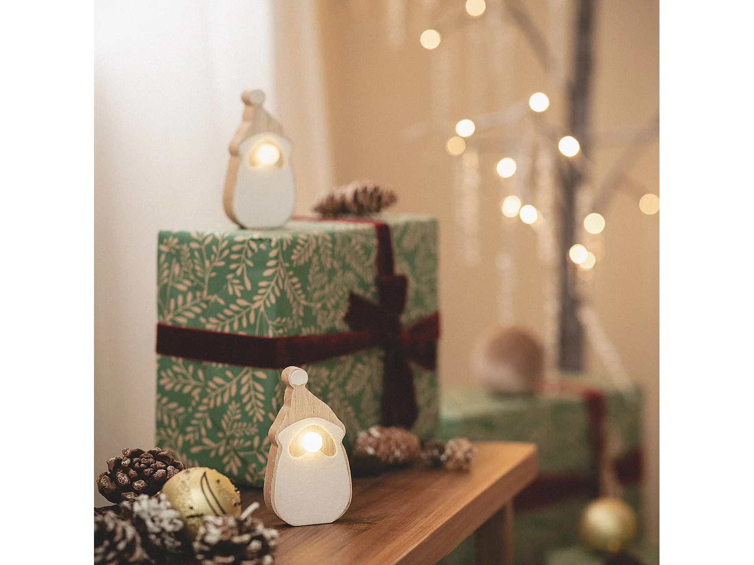Babbo Natale LED con Batteria Naturale