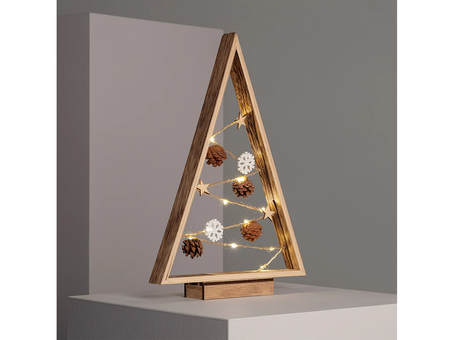 Albero di Natale LED Golden con Batteria Naturale
