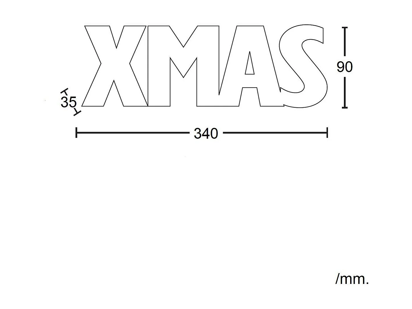 Lumière de Noël LED XMAS Naturel