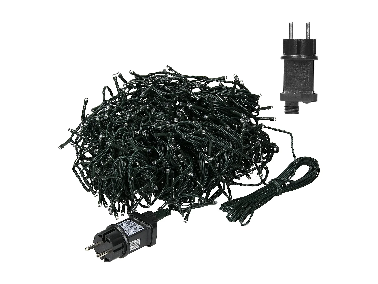 Guirlande LED Extérieure Câble Noir Blanc Froid 36m  Blanc Froid 6000K