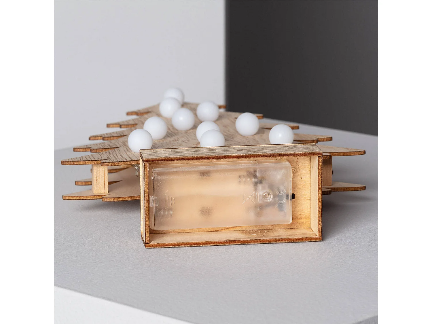 Árbol de Navidad LED Wood con Batería Natural