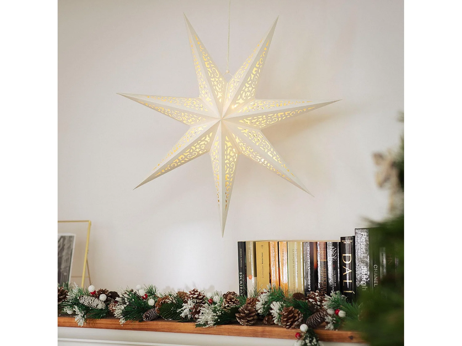 Stella LED Carta a Pile Araby Bianco