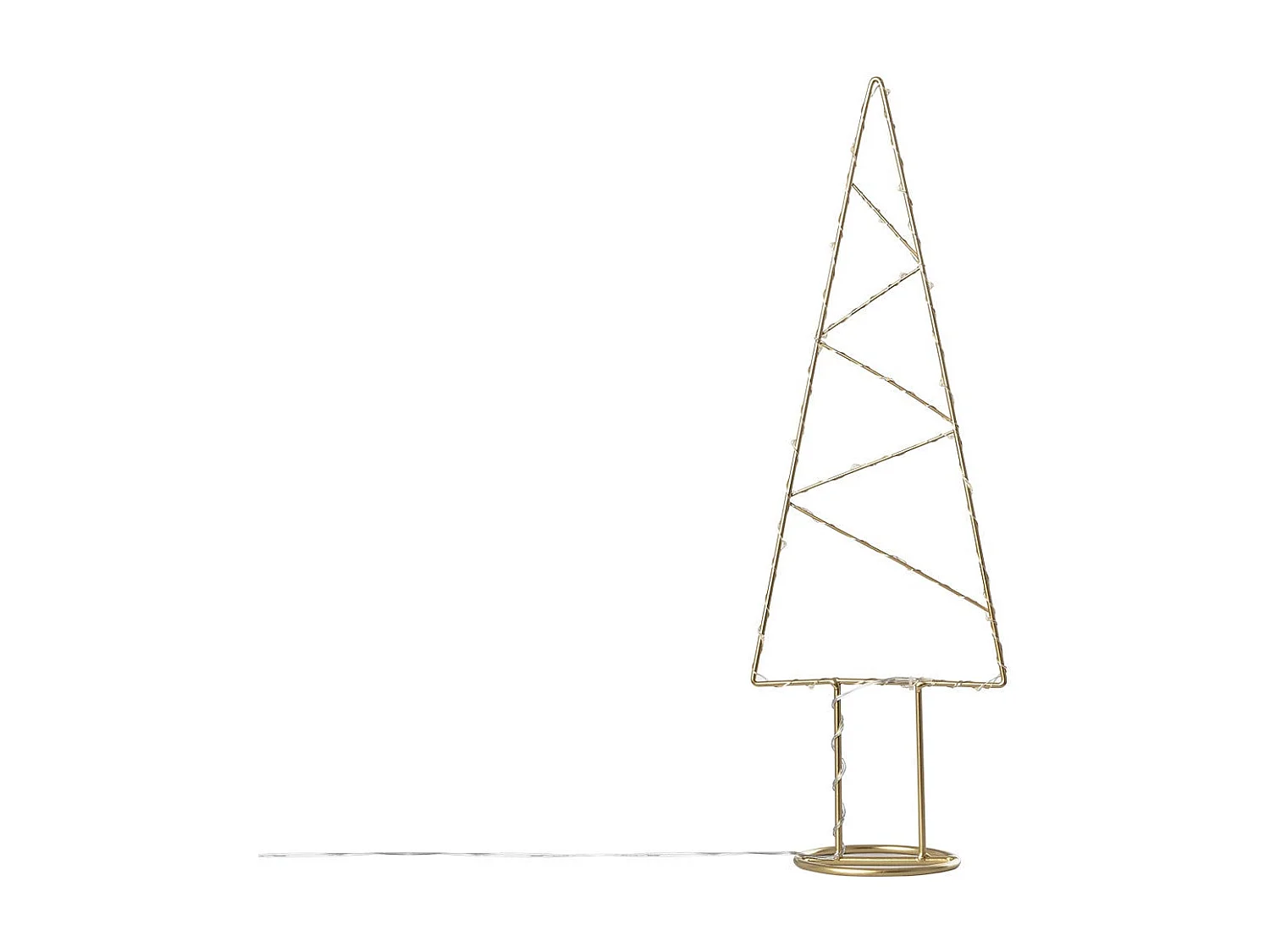 Albero di Natale LED Slim Oro