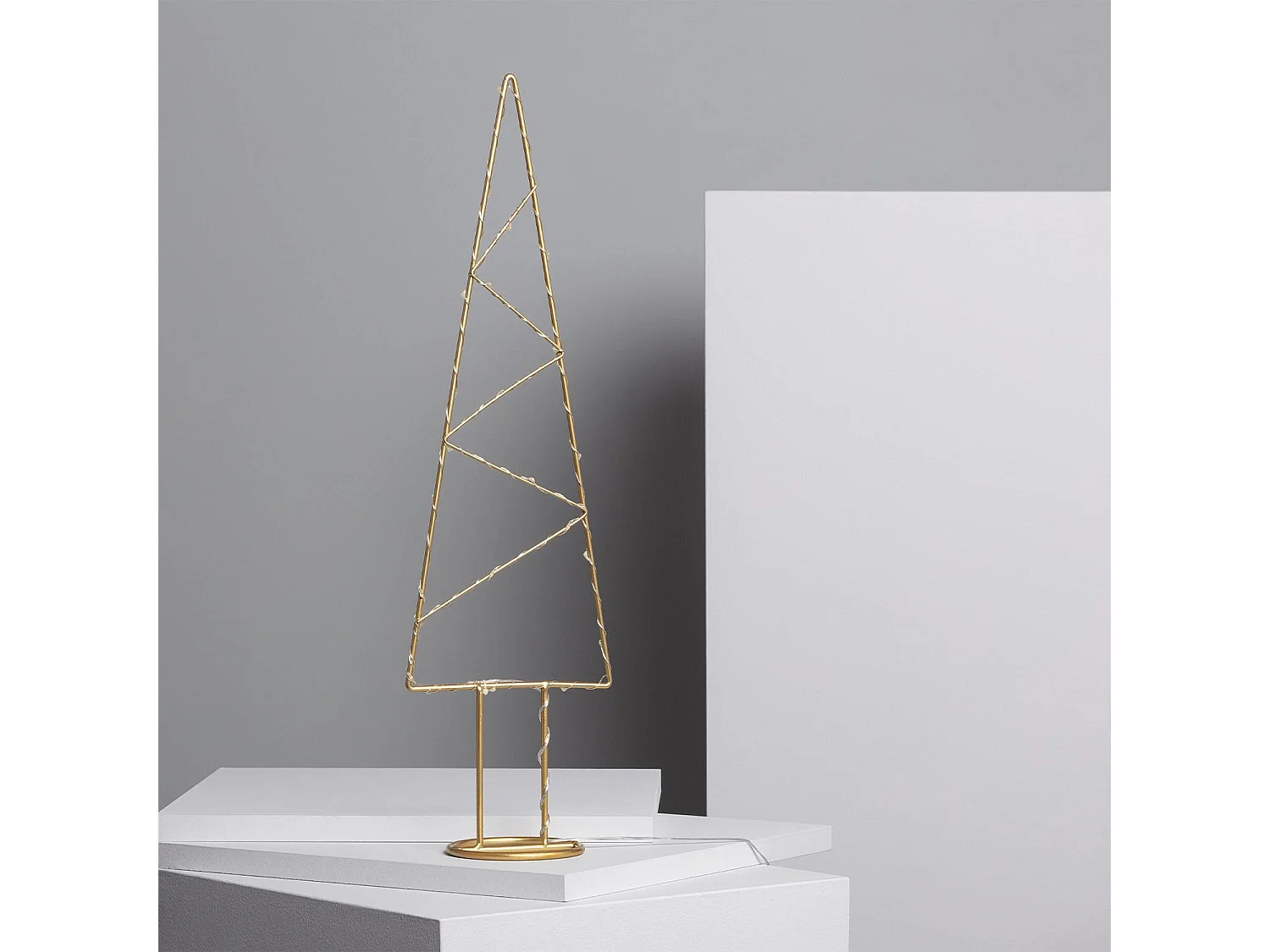 Albero di Natale LED Slim Oro