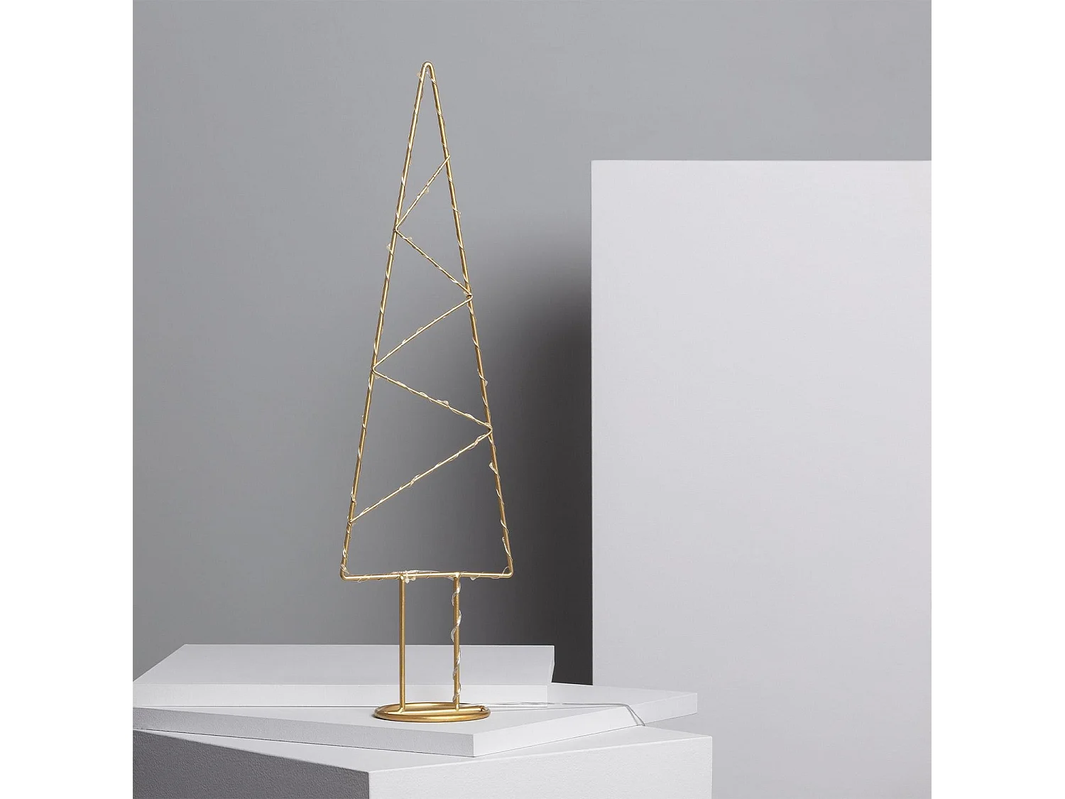 Albero di Natale LED Slim Oro