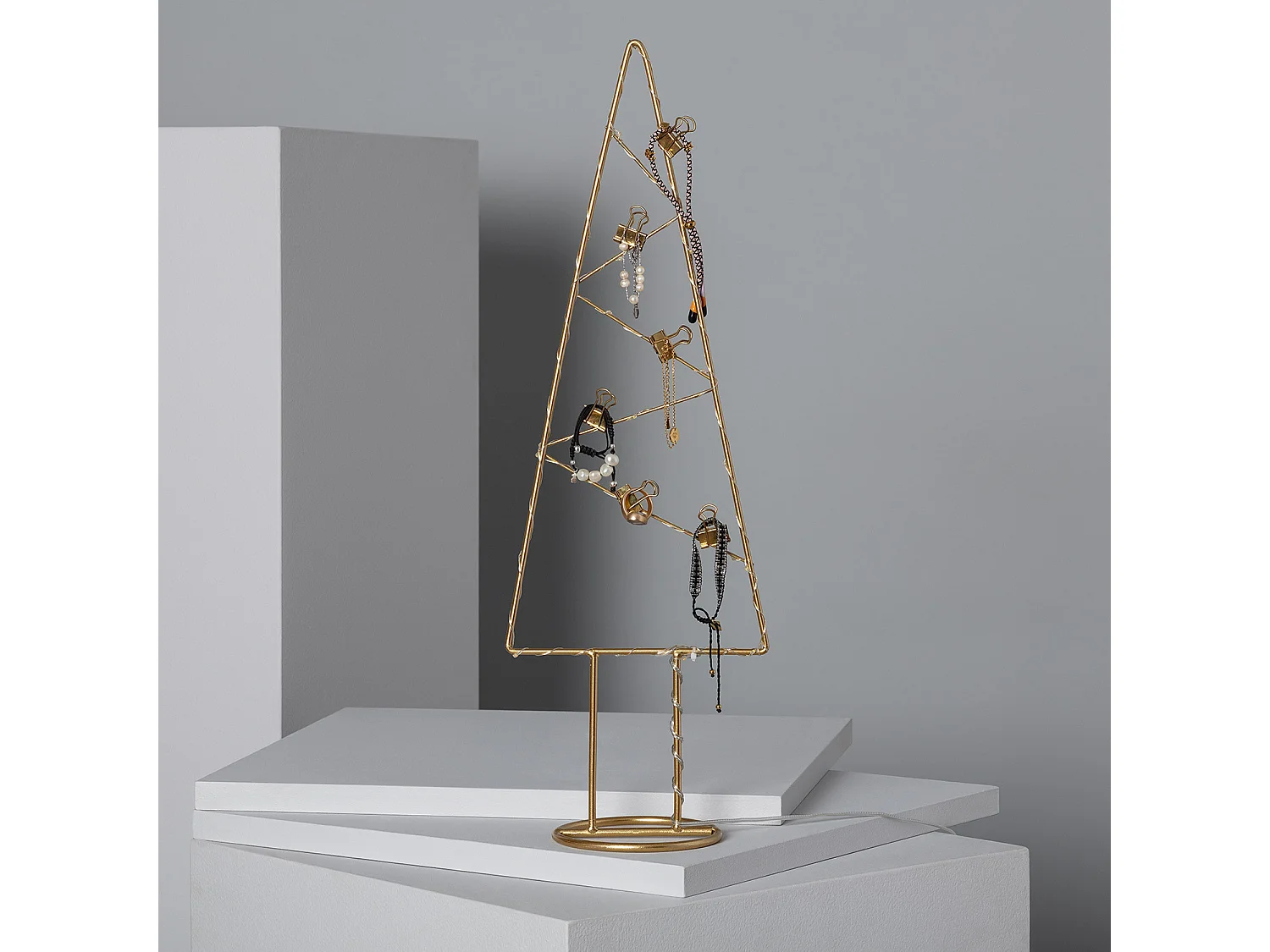 Albero di Natale LED Slim Oro