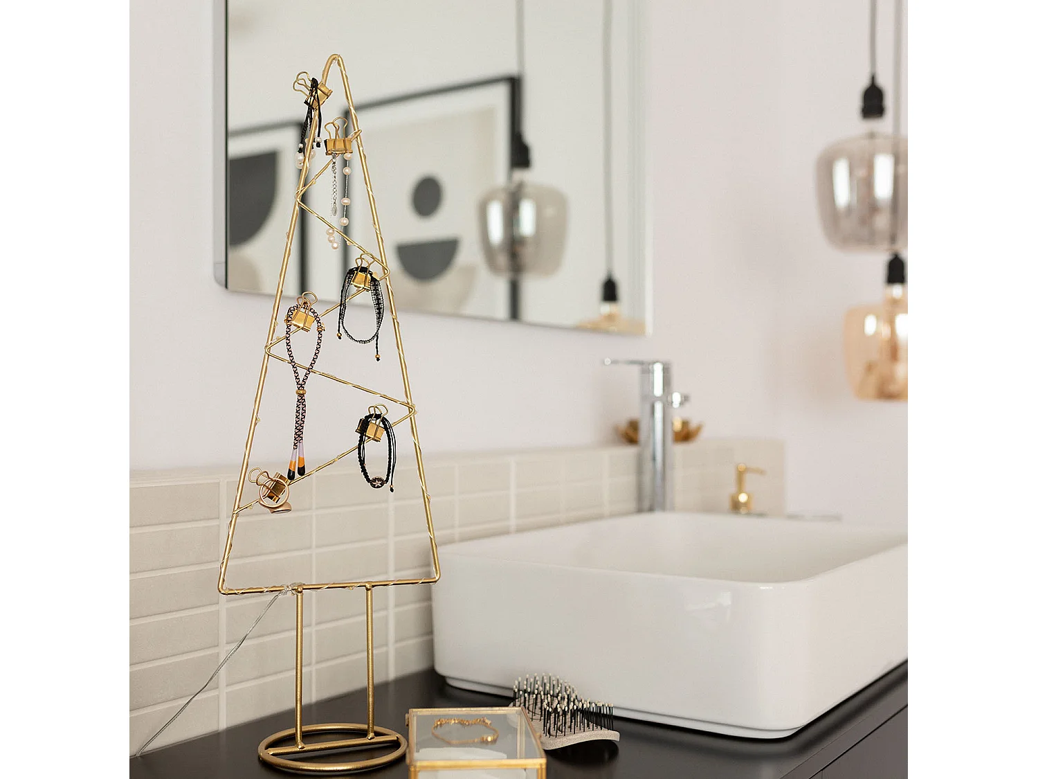 Albero di Natale LED Slim Oro