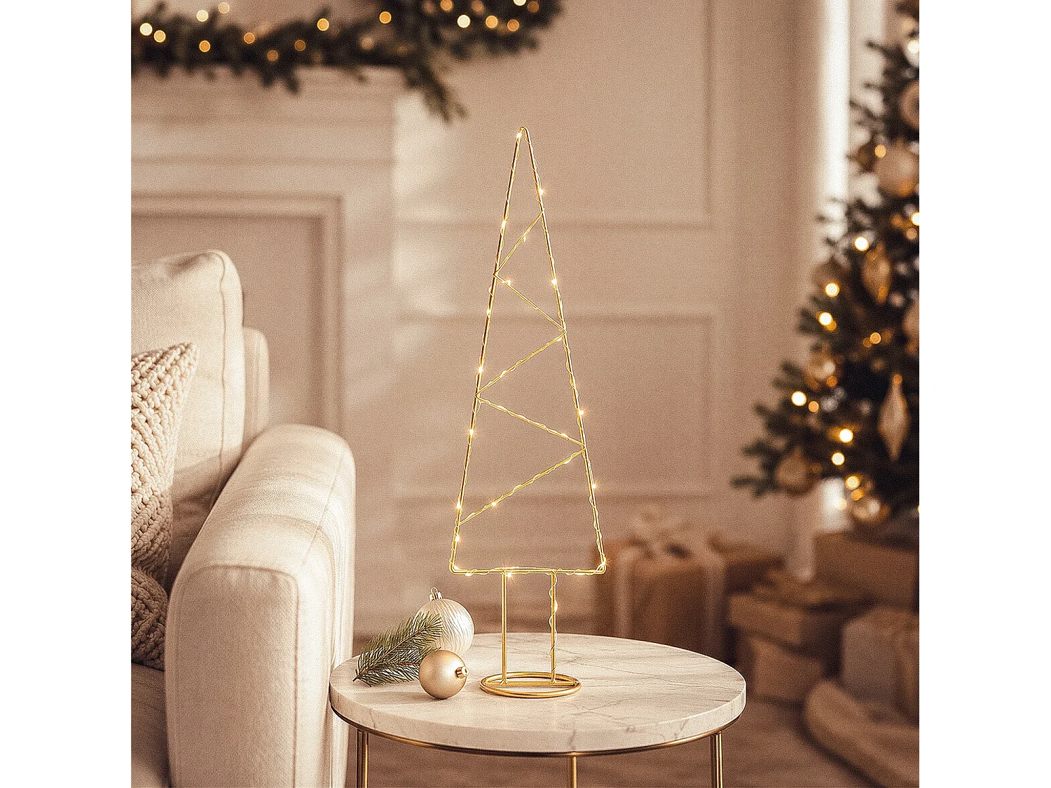 Árbol de Navidad LED Gold Dorado