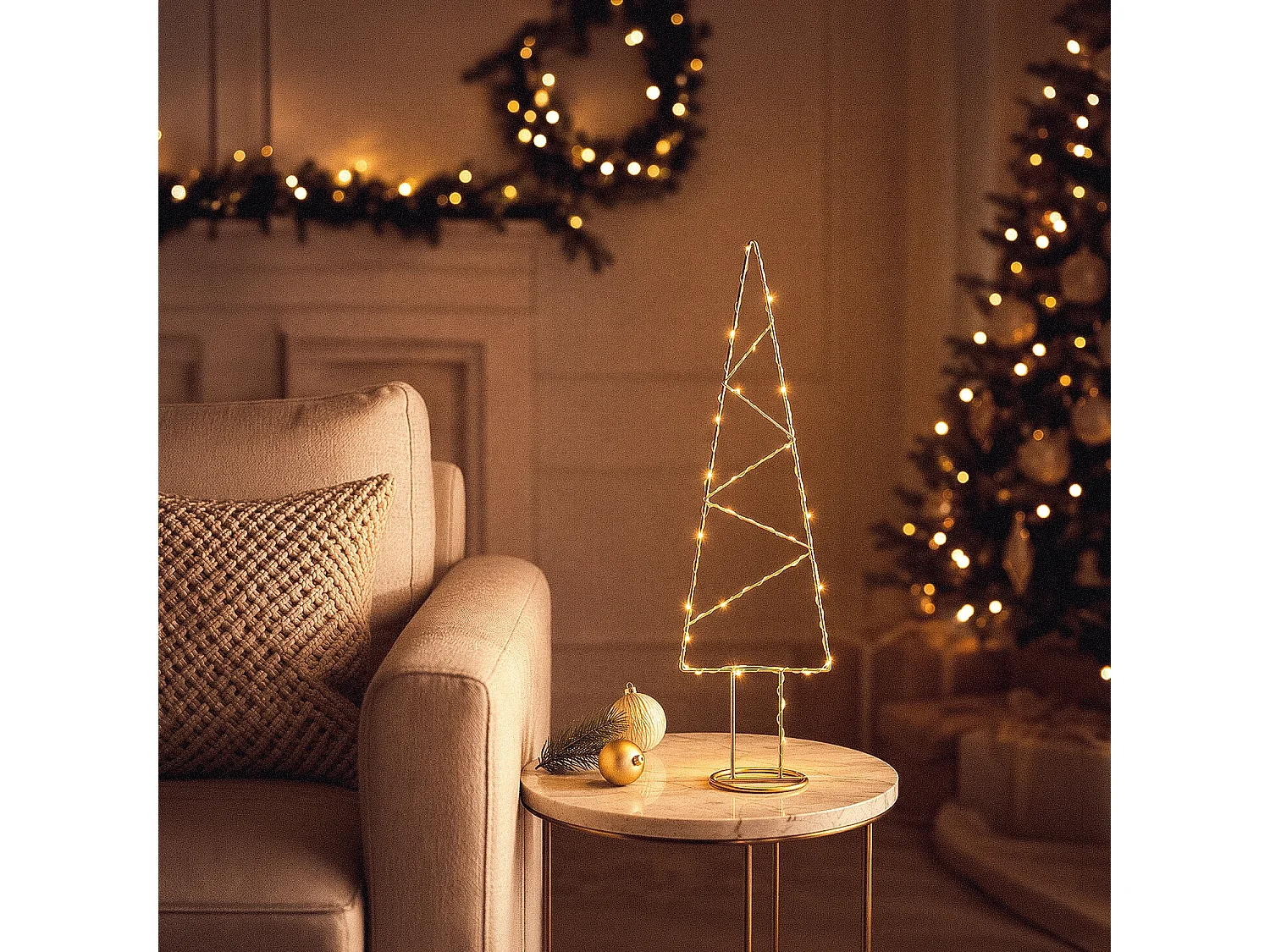 Árbol de Navidad LED Gold Dorado