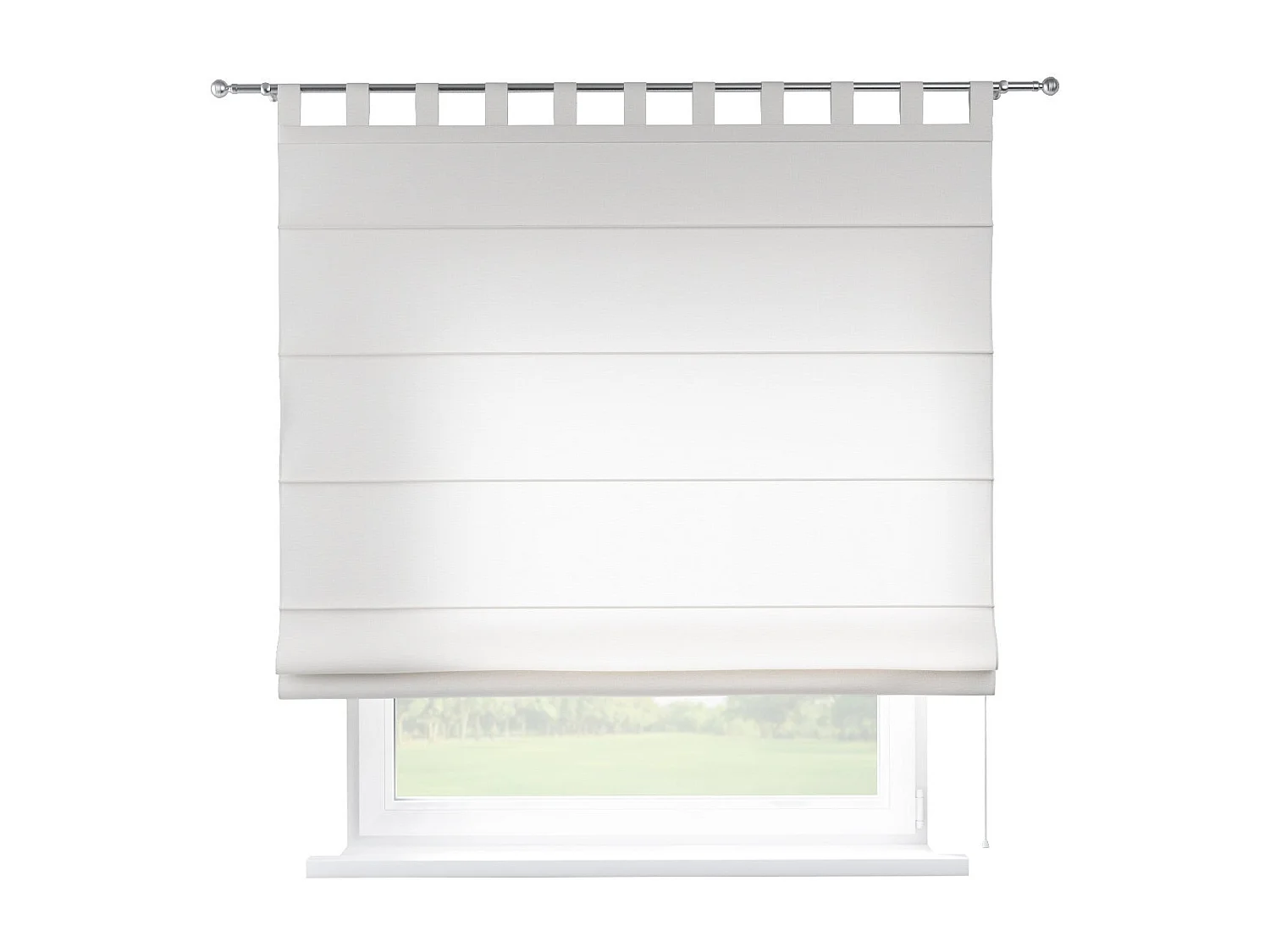 RAFFROLLO Leinen mit Schlaufen, elfenbein, 120x160 cm