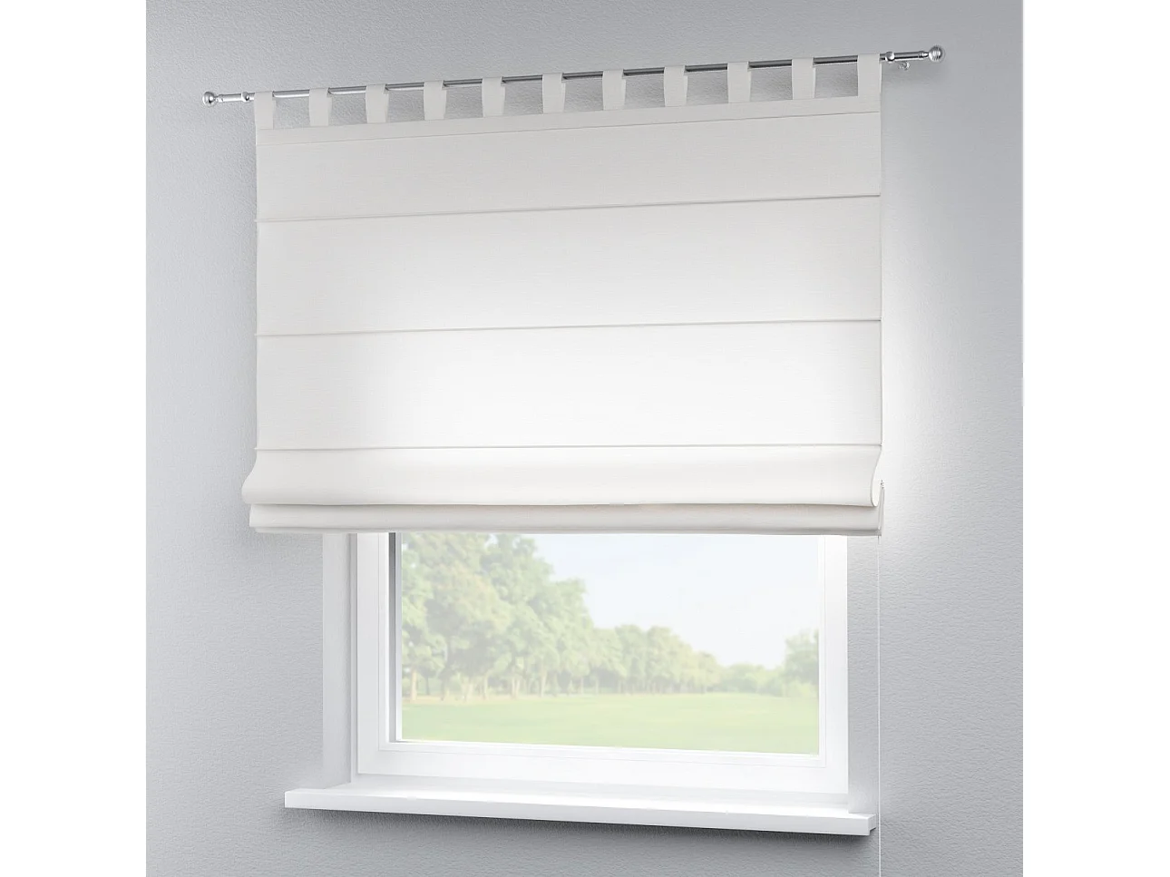 RAFFROLLO Leinen mit Schlaufen, elfenbein, 120x160 cm