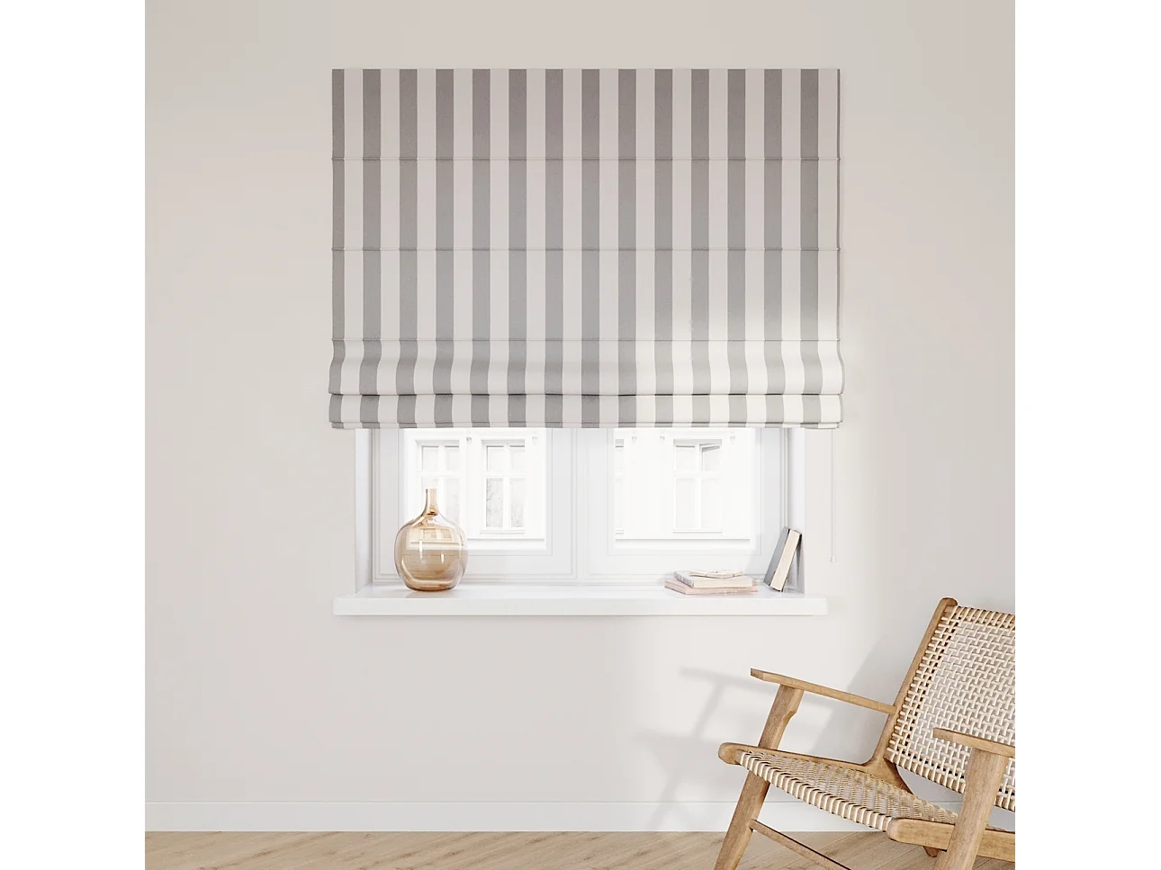 RAFFROLLO Quadro weiß und grau, 110x150 cm