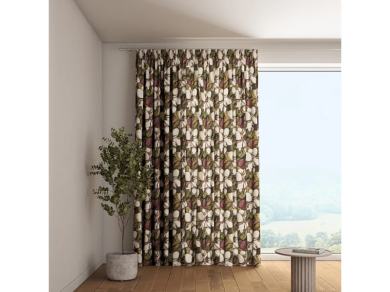 VORHANG Eden grün und beige, 130x245 cm