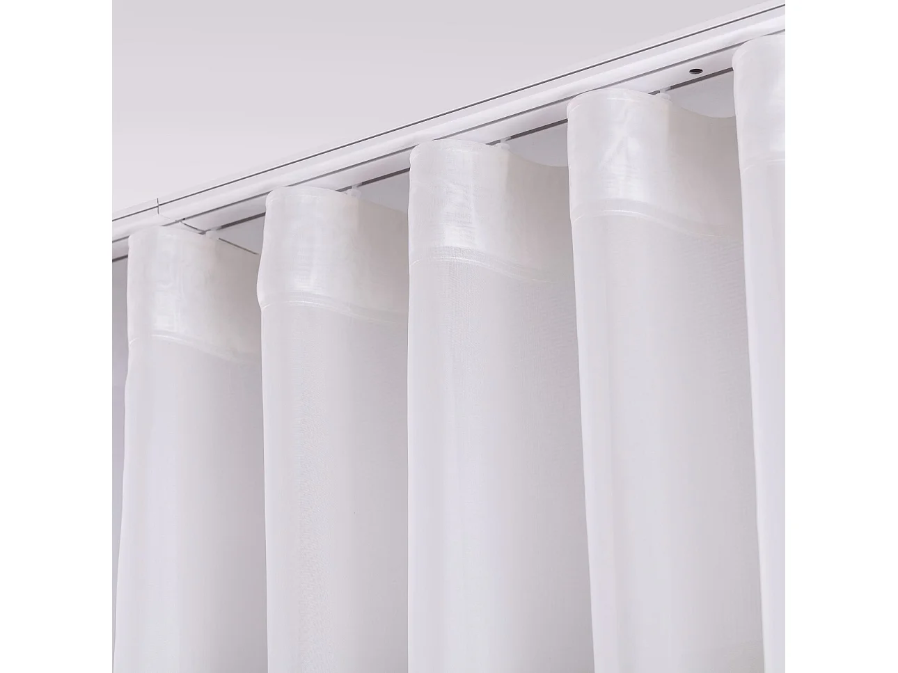 WELLENGARDINE Voile mit Bleiband, ecru, 300x245 cm