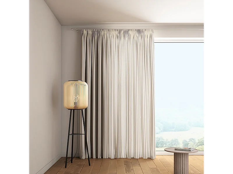 VORHANG Quadro dunkelblau und ecru, 130x100 cm