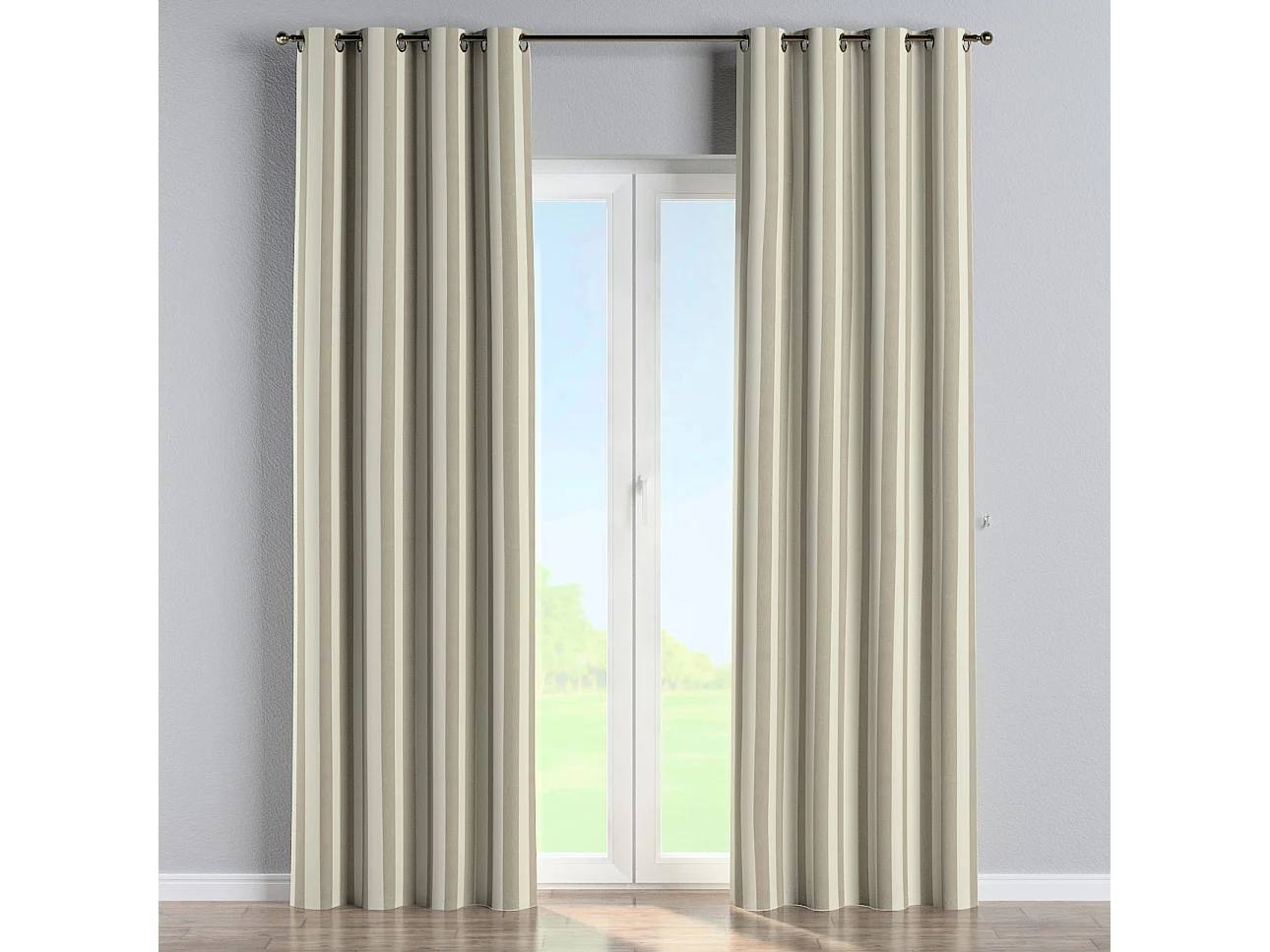 ÖSENSCHAL Quadro weiß und beige, 130x245 cm