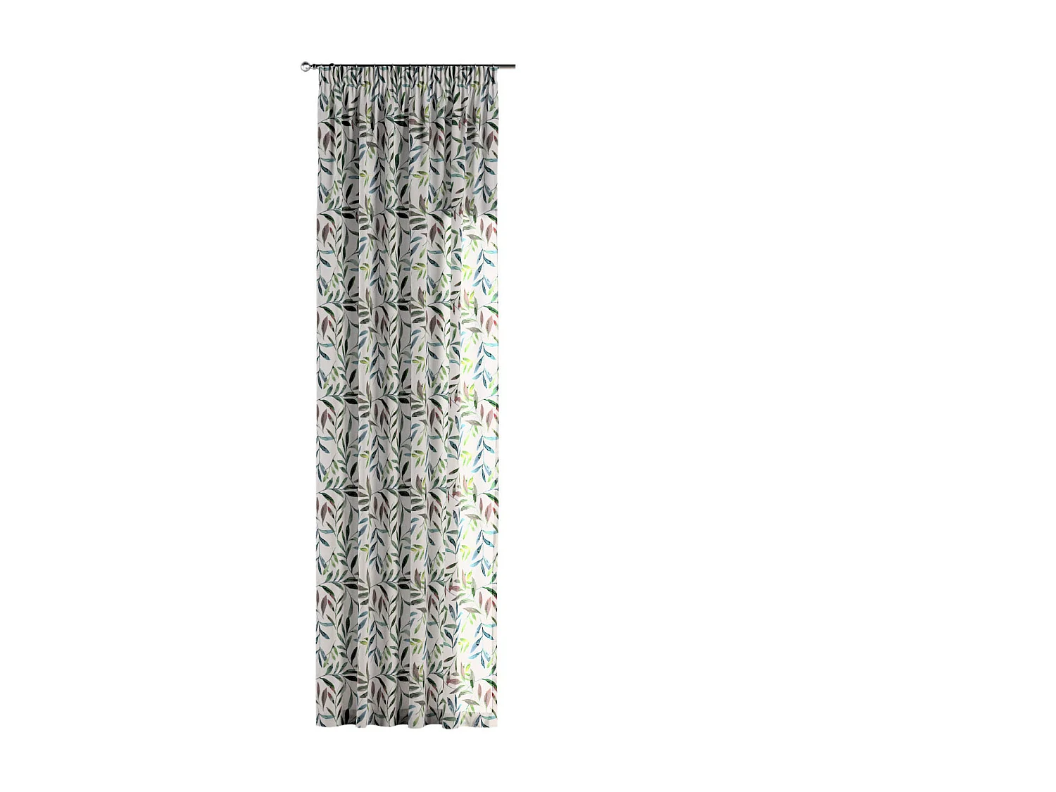 VORHANG Eden weiß und grün, 130x245 cm