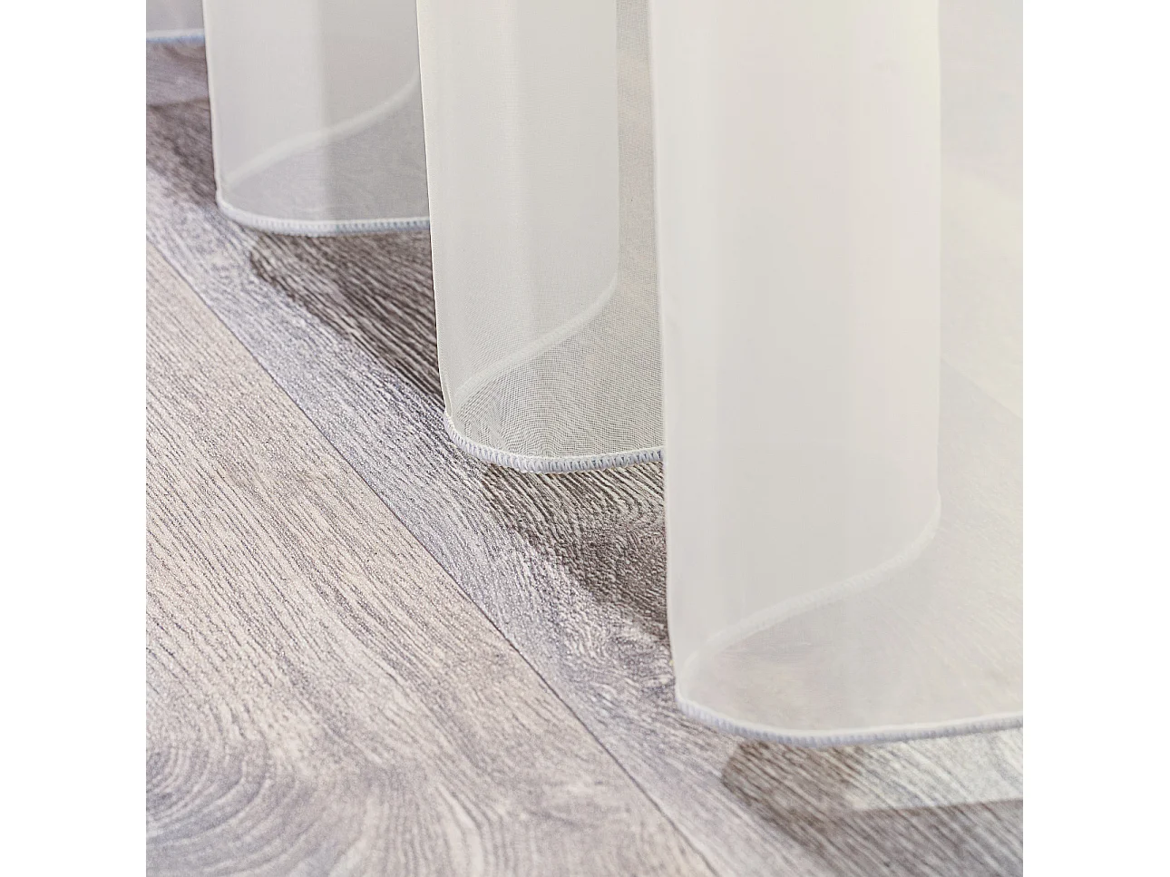 GARDINE Voile mit Kräuselband und Bleiband, ecru, 300x265 cm