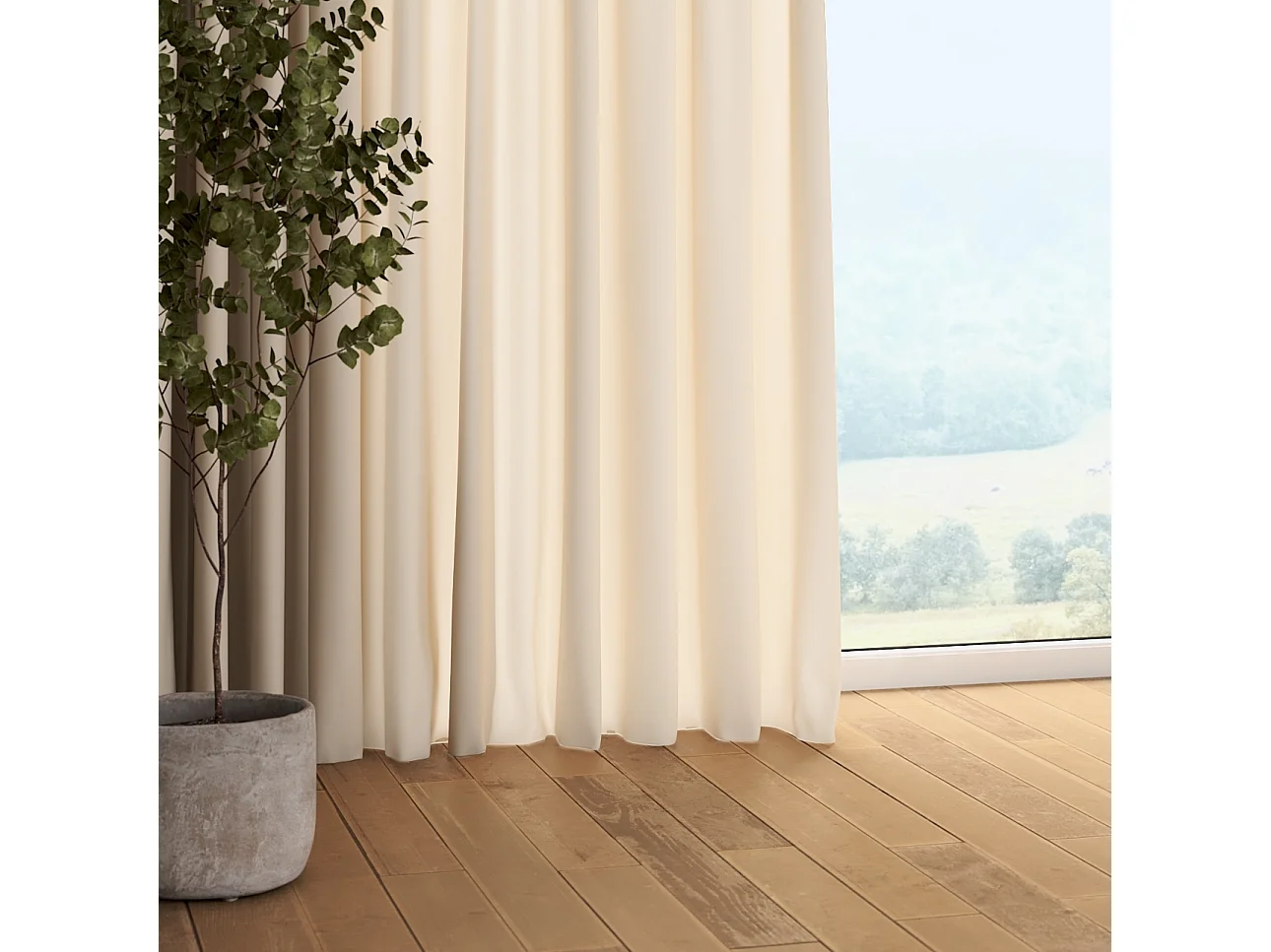 VORHANG Leinen natur, 130x245 cm