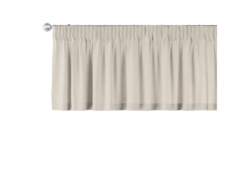 KURZGARDINE Leinen mit Kräuselband, natur, 390x40 cm
