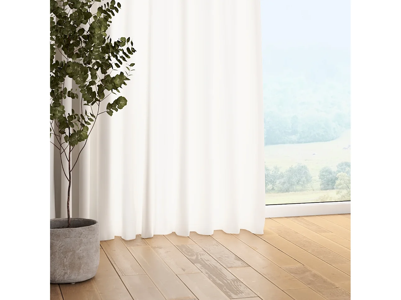 VORHANG Loneta weiß, 130x245 cm