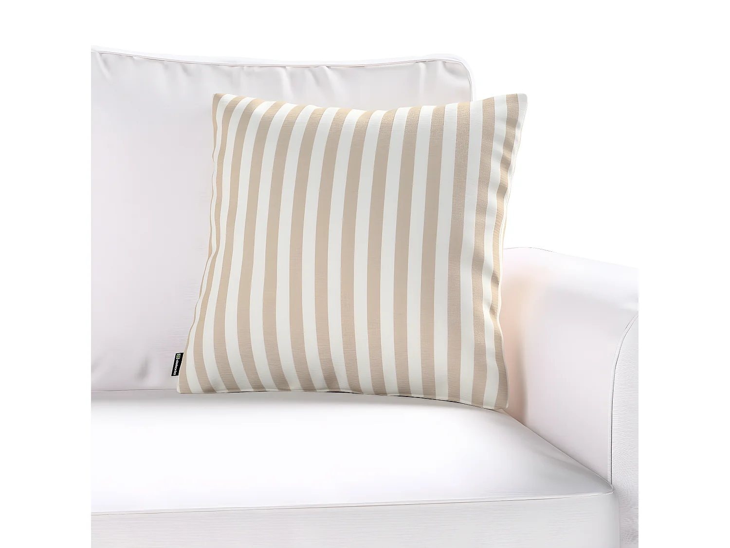 KISSENHÜLLE Quadro braun und weiß, 43x43 cm